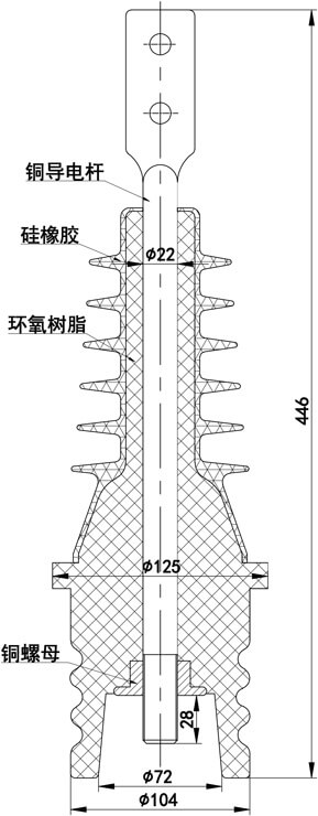 FZW28(vsp5) -12KV  隔離直、彎套管